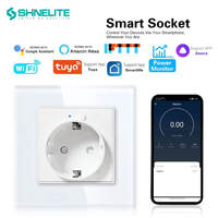 Prise murale intelligente Wi-Fi 1 gang norme UE, modèle 2026, la plus vendue, contrôle via l'application Tuya, interrupteur intelligent pour la maison connectée