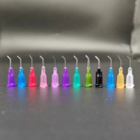 Aiguille de distribution coudée à bout émoussé 45° en acier inoxydable, embout Luer Lock pour colle, pâte à souder PCB, résine époxy, distributeur industriel ZESHI