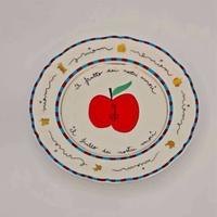 Assiette en céramique Lelyi Ins au motif de fruits créatif et mignon, style italien exquis, vente en gros