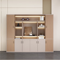 Unidad de Almacenamiento Modular para Oficina con Iluminación LED de Gran Capacidad, Duradera, Fácil de Montar, Multifuncional, Archivadores Ignífugos
