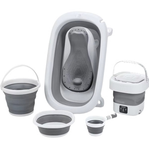 Set da Bagno per Neonati 8-in-1 SeaMind in Scatola Colorata, Borsa Pieghevole per Lavaggio, Bagno e <span class=keywords><strong>Vasca</strong></span> - Product Image 1