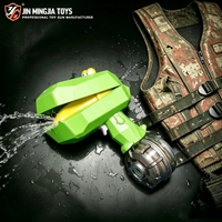 Pistolet à eau électrique de dessin animé rechargeable à longue portée à rafale automatique pistolet à eau en plastique pour jeu de piscine d'été pour enfants