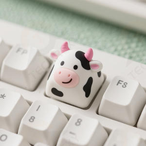 Personalizzabile a forma di mucca in resina Keycap professionale personalizzato Keycap fornitore per MX Keycap - Product Image 1