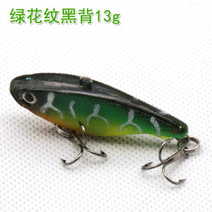 Señuelo duro de aleación de plomo de 13g con doble anzuelo para pesca de lubina, señuelo de agua dulce, cebo artificial, cebo de simulación, cebo compuesto - Product Image 3