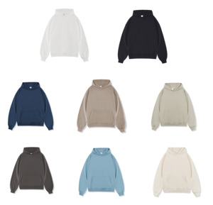 Sweat-shirt à capuche oversize d'hiver pour homme, personnalisé, 450 g/m², haute qualité, impression en relief, 100 % coton, broderie, survêtement - Product Image 2