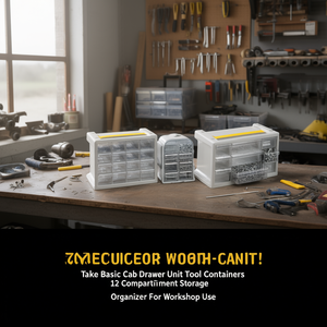 Take Basic Cab <b>Drawer</b> Unit Tool Containers 12 Compartment Storage Organizer For <b>Workshop</b> Use - Product Image 3