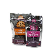 Pochette d'emballage de nourriture crue pour chien fond carré sac de nourriture pour chat et chien avec fermeture à glissière en plastique papier Emballage Plastique