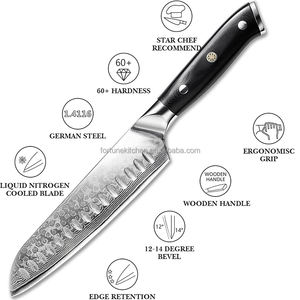 7 pollici 67 strato damasco cucina cuoco Set taglio taglio professionale Santoku <span class=keywords><strong>coltello</strong></span> da cucina giapponese Santoku <span class=keywords><strong>coltello</strong></span> da cuoco - Product Image 3