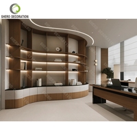 Ensemble de mobilier de bureau en forme de L au design populaire, bureau de direction, table de direction en forme de L, bureau moderne pour manager