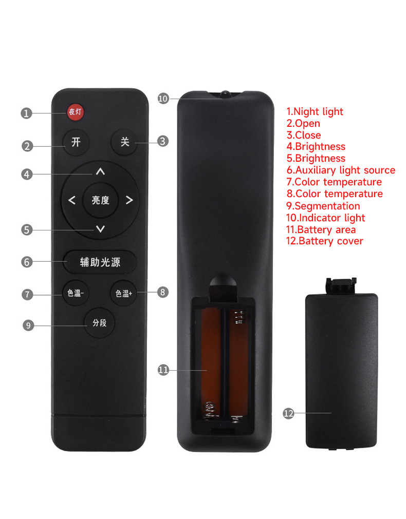 Panneau luineux luineux LED ulticolore clignotant avec télécoande