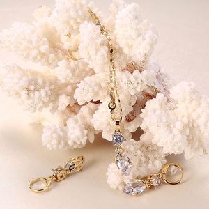 Joyería de Diseño de Moda de Dubái, Juego de Collar y Aretes con Circonitas, Chapado en Oro de 18k y 14k, Venta al por Mayor - Product Image 4