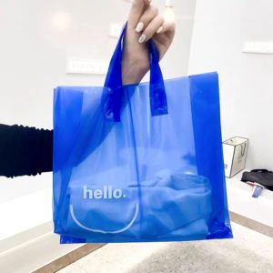 Tùy chỉnh có thể tái chế rò rỉ bằng chứng đầy màu sắc bán Băng T-Shirt túi nhựa túi cho cửa hàng mua sắm quần áo bao bì - Product Image 2