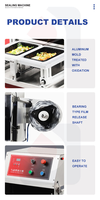 Machine semi-automatique YOUXUAN de thermoscelleuse en plastique de récipient de plateau de nourriture scellant la machine