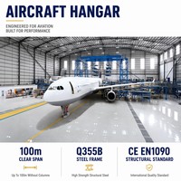 Hangar para Helicópteros, Estructura de Acero, Hangar de Aviación, Almacenamiento de Helicópteros, Mantenimiento y Reparación, Instalación Aeroportuaria