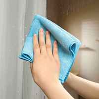 Chiffon en microfibre multi-usages carré de 40 cm, épaissi, absorbant, pour la vaisselle, le nettoyage des tables, des voitures, écologique