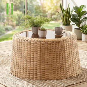 High Quality Handmade Modern Natural Rattan Coffee <b>Table</b> Durable & Eco-Friendly Living Room Furniture From Vietnam Handicraft - Product Image 1