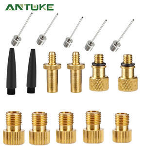 ชุดอะแดปเตอร์วาล์วจักรยาน 16 ชิ้น ชุดซ่อมยางในทองเหลืองสำหรับปั๊ม ประเภท SV AV DV - Product Image 4