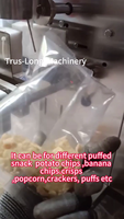 Machine d'emballage VFFS à 4 fonctions avec peseuse pour snacks soufflés, chips de pommes de terre, chips de fromage, chips de banane, chips croustillantes et crackers