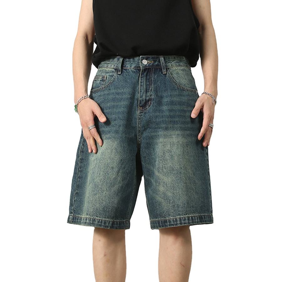 Full Length Baggy Short Dungarees Men Baggy Short Overalls