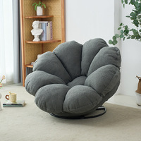 Pouf Fauteuil Confortable en Forme de Citrouille, Design Moderne de Haute Qualité, Écologique, Idéal pour Chambre, Appartement, Salon, Relaxation et Loisirs