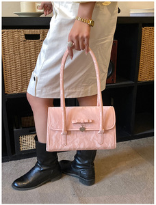 2026 Spring New Arrivals Women's Shoulder Bag Pure Fresh Style Underarm Bag Trendy Chic Compact <b>Square</b> Handbag - Product Image 5