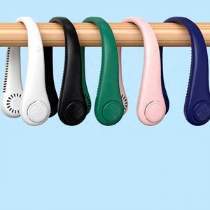 Portable 1200Mah <b>Mini</b> <b>USB</b> Neck <b>Fan</b> Rechargeable Travel Charging <b>Fan</b> <b>with</b> Custom Logo 3 Speed Levels Wearable <b>Fan</b> - Product Image 5