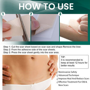 Parche de Silicona Reutilizable <span class=keywords><strong>EELHOE</strong></span> para la Reparación de Cicatrices, Cinta Adhesiva para Eliminar Cicatrices - Product Image 6