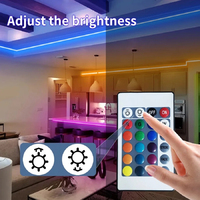 Bande lumineuse LED couleur USB RGB Tpae Bande lumineuse LED Décoration de chambre à coucher 5050 5m 10m 15m 20m 30m Rétroéclairage LED TV