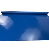 Toile en PVC bleue avec revêtement résistant pour la protection industrielle et l'utilisation en extérieur