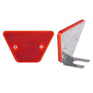Reflector delineador de barandilla de tráfico de carretera Triangular reflectante de un solo lado rojo, blanco y amarillo - Product Image 3