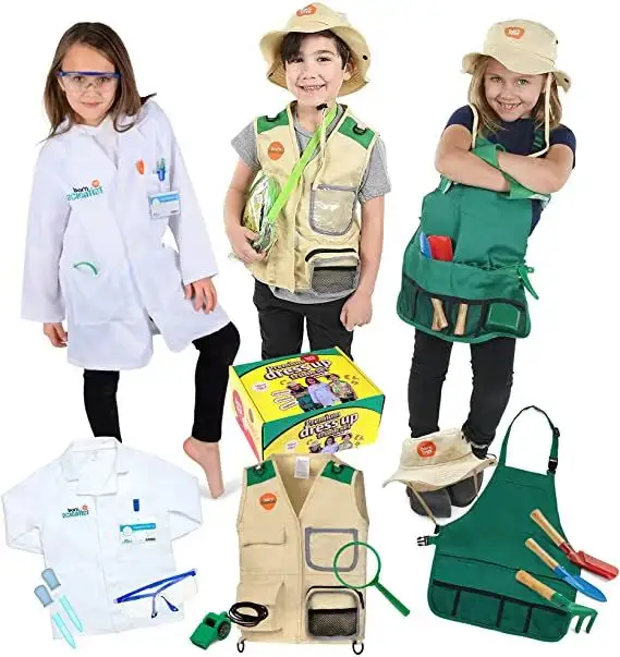 Pretend Science Experiment Dress up Coats For Kids Role-Play Coat Sets