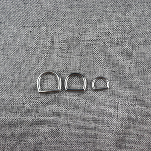 Metal D Ring Buckle 1x1.5 Cm Strong For <b>Bags</b> Handbags Backpacks Seamless Semi Circular Ring Hardware <b>Accessory</b> - Product Image 1