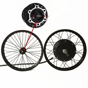 Rueda Delantera para Bicicleta Eléctrica Endurobike de 3000w a 8000w con Motor de Doble Freno en el Buje de 20mm*100mm - Product Image 5