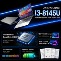 Laptop Layar Sentuh Komersial Baru 15.6" Intel Core I3 8145U Banyak Port Baterai 5000mAh Windows 11 Pro Pasokan Grosir