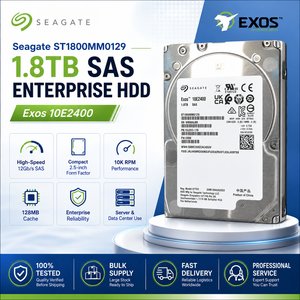 Disque dur SAS Seagate 1,8 To 10K ST1800MM0129, 2 millions d'heures MTBF, charge utile de 550 To/an, double port, fonctionnement 24/7 pour RAID, VDI, OLTP - Product Image 1