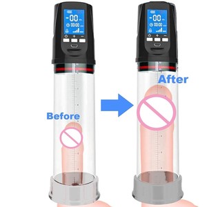 Dispositivo extensor de aumento de pene para masturbación masculina eléctrica automática con bomba de vacío, juego de juguetes sexuales - Product Image 2