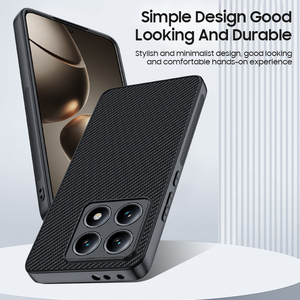 Pour Xiaomi 14T coque de téléphone Protection Anti-chute en Fiber de carbone coque arrière de téléphone antichoc pour Xiaomi 14T - Product Image 5