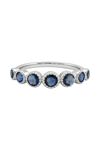 Anillo de Zafiro Azul en Plata de Ley 92.5 KLSR-11737 - Product Image 2