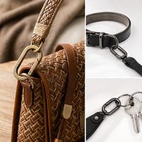 Nouvelle boucle ovale métallique à ressort, sécurisée et compacte, pour extension de sac à dos et fixation de porte-clés