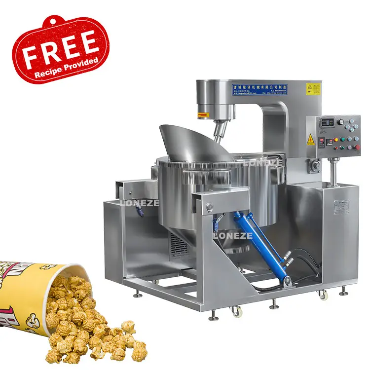 Automatic Commercial Electric Popcorn Machine Gas Heated Popcorn Machine Popcorn Making Machine for Supply
