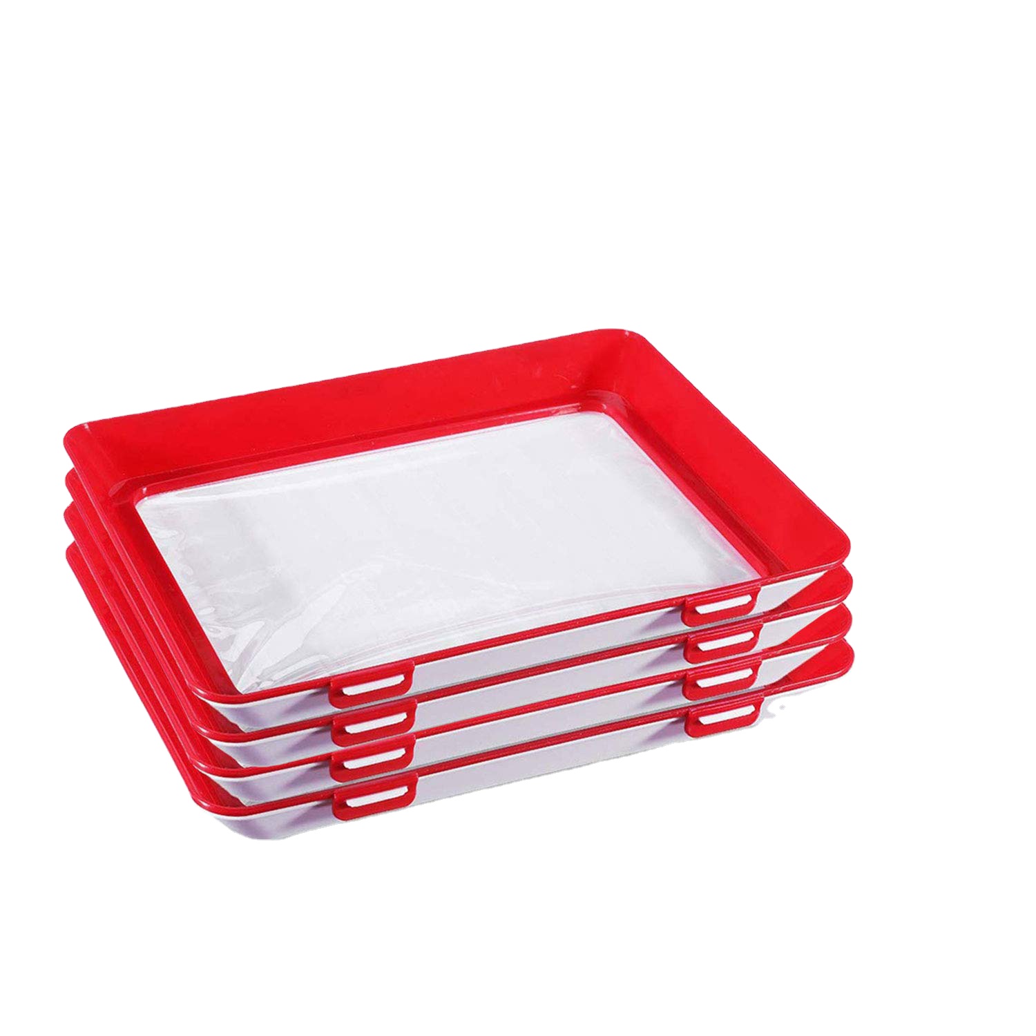 Лидер продаж на Amazon, маленький Штабелируемый пластиковый лоток для хранения пищевых продуктов без БФА