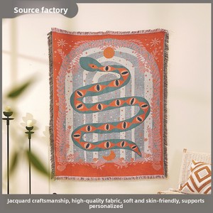 Manta decorativa para sofá con diseño de Serpiente del Año, <span class=keywords><strong>tapiz</strong></span> artístico, decoración de <span class=keywords><strong>pared</strong></span> con motivos de celebridades, para camping al aire libre, regalo de estilo americano - Product Image 2