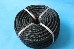 Corde flottante en polypropylène noir PP à 3 brins torsadés - Product Image 2