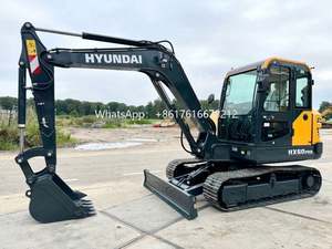 Nouvelle pelle sur chenilles Hyundai HX60PRO 2024, fabriquée en Corée du Sud, 6 tonnes, avec moteur Yanmar et composants essentiels - Product Image 5