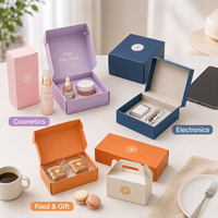 Boîte d'emballage en papier personnalisée, boîte pliante, boîte à courrier, boîte cadeau rigide avec impression de logo, fabricant OEM ODM