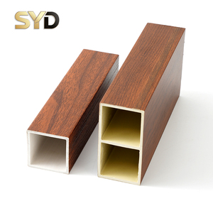 Tubo Quadrato in WPC per <span class=keywords><strong>Telai</strong></span> di Mobili, Impermeabile, Ignifugo, Composito <span class=keywords><strong>Legno</strong></span>-Plastica, Facile Montaggio, per Uso Ospedaliero e in Palestre - Product Image 1