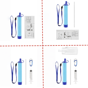 <span class=keywords><strong>Kit</strong></span> de Purification d'<span class=keywords><strong>Eau</strong></span> d'Urgence Portable pour Camping et Randonnée, 4 Pailles Filtrantes de Survie pour l'Extérieur - Product Image 6