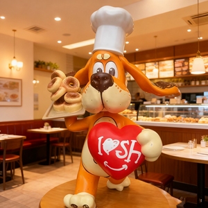 Escultura de arte en FRP de gran tamaño con diseño de gato de dibujos animados para decoración de césped en paisajes urbanos, zonas peatonales, plazas públicas, hoteles y complejos turísticos. - Product Image 6