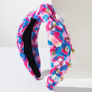 Nuevo estilo en forma <span class=keywords><strong>de</strong></span> corazón gema decorada Linda diadema colorida brillante ala <span class=keywords><strong>de</strong></span> Ángel amor banda para el cabello <span class=keywords><strong>Harry</strong></span> Light lujo gema fiesta diadema - Product Image 3