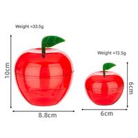 Mignon Fruit En Forme De 6cm/10cm Pomme Boîte En Plastique Mini Chocolat Creative Emballage Boîte Dessin Animé Pomme En Forme De Bonbons Boîte